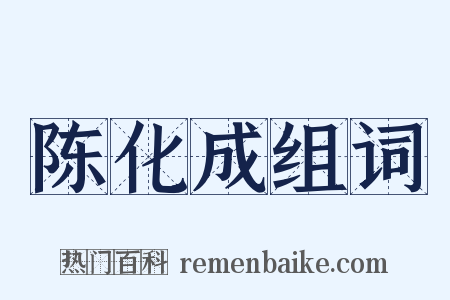陈化成组词是什么意思的图片